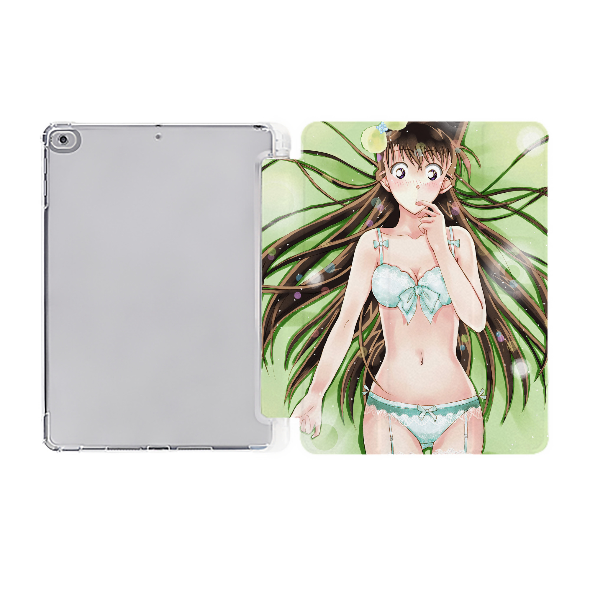 （画像用） 名探偵コナン Detective Conan IPad ケース ペン収納付き 三つ折りスタンド PUレザー×シリコン 対応機種9.5/10.5/10.9インチ